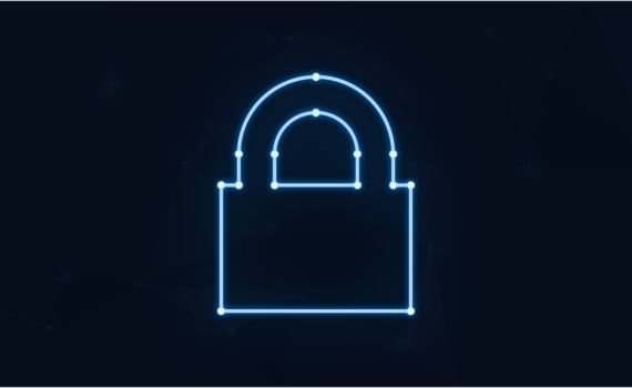 Free padlock neon cybersecurity vector